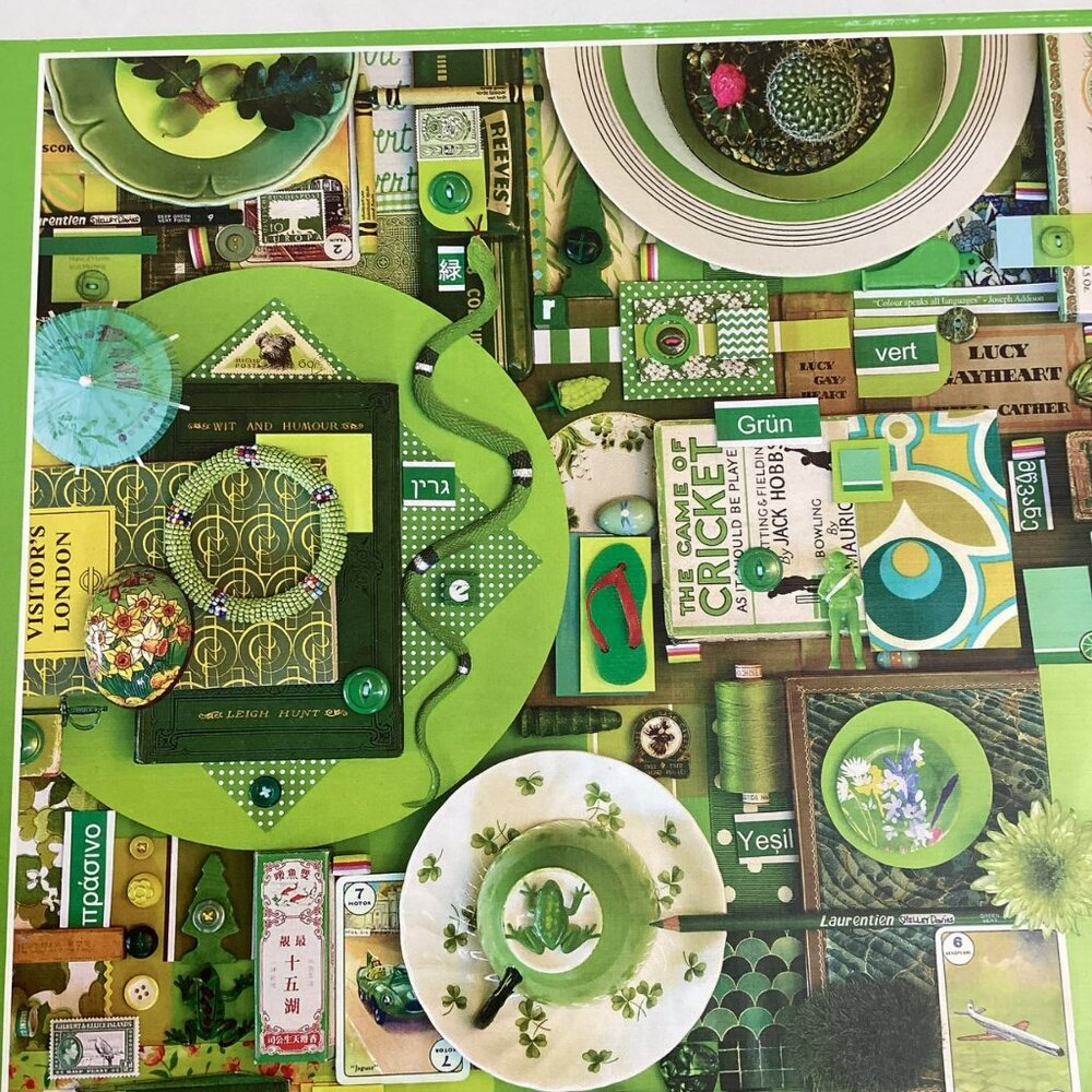 Cobble Hill Green Rainbow Project Collage 1000 Piece Jigsaw Puzzle - Picture 2 of 9